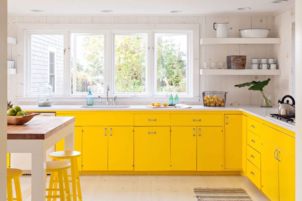 Yellow Cabinets W 